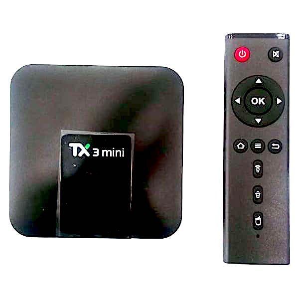 TX3 mini TV Box Smart TV приставка - Потоковой медиа-плеер. 4K HDR. Операционная система: Google Android TV. Собственная память: 16 Gb. RAM: 2 Gb. Интернет: Wi-Fi,  LAN-порт.