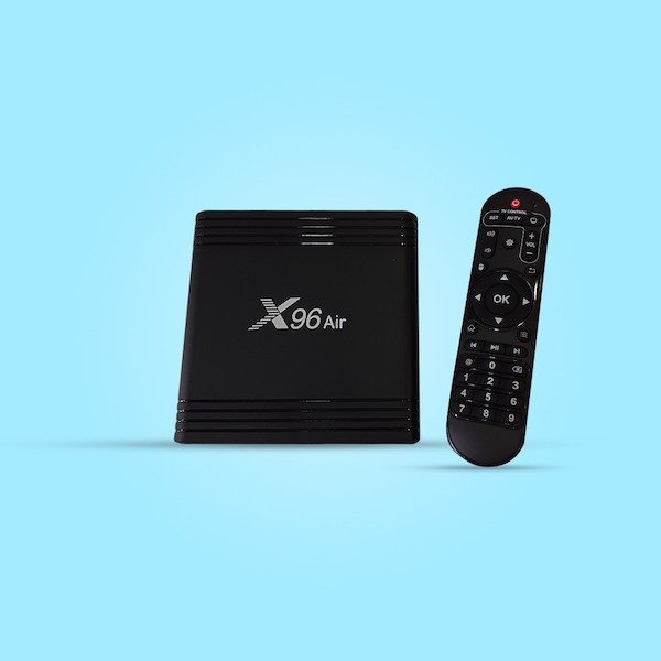 Smart TV Box X96 Air Bakı tuner — media-pleyer. 4K UHD. OS: Android TV. Yaddaş: 32Gb. RAM: 4 Gb. İnternet: Wi-Fi, LAN-port.